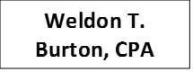 Weldon T. Burton, CPA